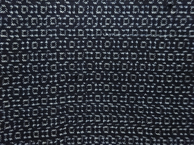 JAPANESE KIMONO / ANTIQUE MENS KIMONO / SILK / DOROZOME / OSHIMA TSUMUGI